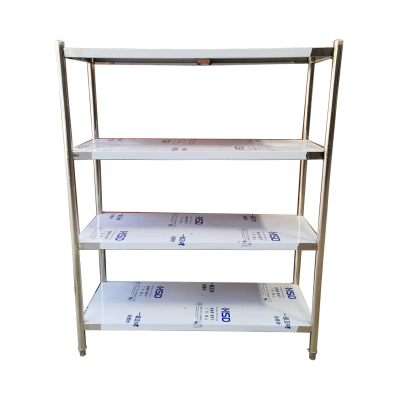 钰春鹏 不锈钢四层平板式置物架存放架菜架 1200*500*1500mm /1个