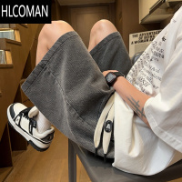 HLCOMAN潮牌星空纹牛仔短裤男夏水洗拼接设计感直筒五分裤美式百搭中裤子