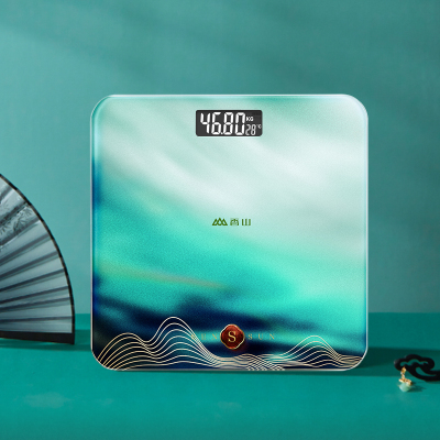 香山电子秤家用精准人体秤体重秤健康电子称女生小型秤电池减肥专用称重计