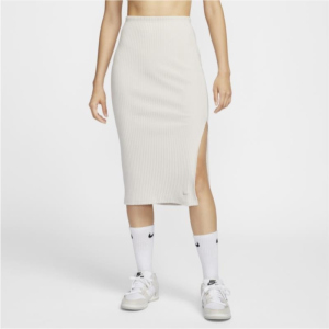 NIKE耐克裙子运动休闲透气修身针织侧开叉女裙半身裙FQ1637-104 D