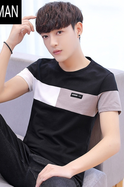 HLCOMAN2025新款韩版潮流半袖潮牌男装polo衫上衣服体恤男士短袖t恤夏季