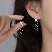 s925银针蝴蝶耳钉女轻奢2025年新款高级感流苏耳坠小众冷淡风耳饰送女朋友老婆情人节七夕生日礼物
