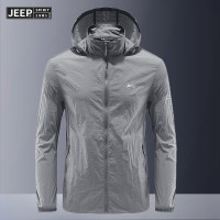 JEEP SPIRIT防晒服男士薄款透气运动风衣外套户外钓鱼服皮肤衣