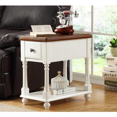 森美人美式实木沙发边几角几简约边柜茶几迷你小方桌客厅电话桌边桌家具