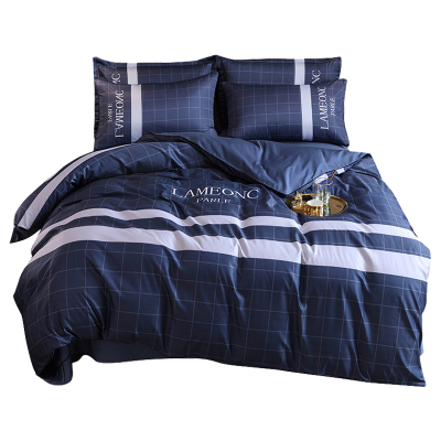 美帮汇床单四件套男生潮流 简约北欧被套个性创意背套欧式一米八