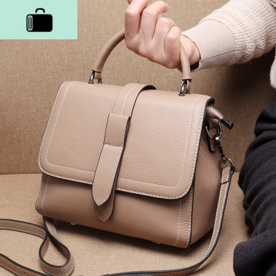 头层牛皮通勤女包2020新款潮妈妈斜挎时尚大容量皮软皮手提包女NEW LAKE