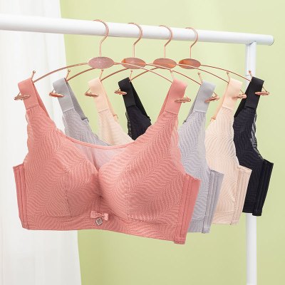 夏季全罩杯调整型无钢圈大码内衣胖mm大胸显小聚拢上托防走光抹胸_776