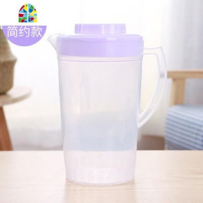 耐热塑料冷水壶家用大容量凉水壶豆浆果汁凉白开水杯扎壶茶壶水壶 FENGHOU 混色杯子4个