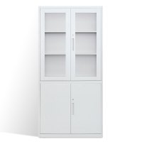 花城办公玻璃文件柜厚款 1850*900*500mm(仅限烟台五区区内配送)