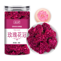 平阴玫瑰花冠茶重瓣干玫瑰非特级山东花冠茶大朵墨红玫瑰官方旗舰店