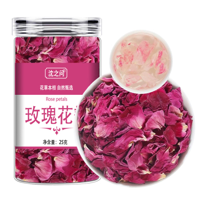 平阴玫瑰花瓣重瓣食用红玫瑰花干碎可做馅阿胶糕烘焙官方店