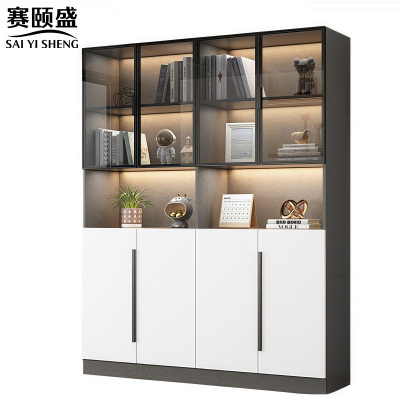 赛颐盛玻璃书柜160*32*200cm台