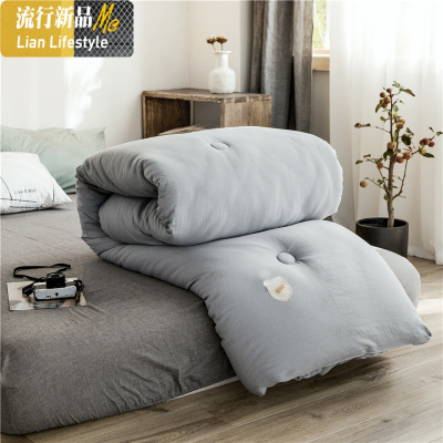 被子冬被加厚保暖春秋被芯被单人学生宿舍空调棉被双人太空被褥 三维工匠