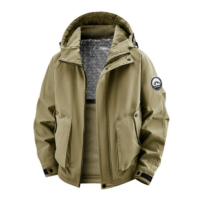 JEEP SPIRIT男士工装棉服2025新款冬季复合摇粒棉衣防寒保暖棉服