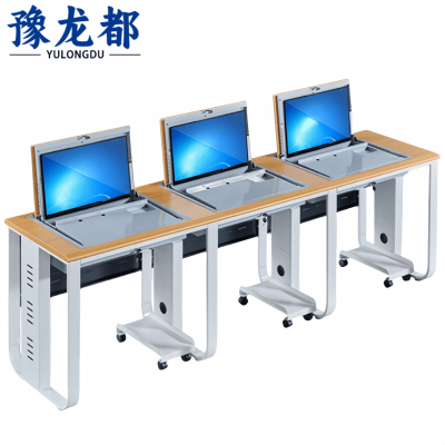豫龙都电脑桌2.4米张