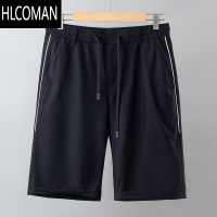 HLCOMAN男士夏季五分裤经典时尚高弹力松紧腰休闲直筒宽松短裤子撤柜男装