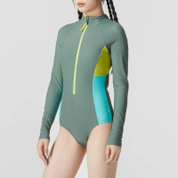 Speedo速比涛女士运动泳衣新训练连体泳衣