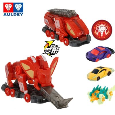 奥迪双钻爆裂飞车4神兽出击强袭爆走高速夺晶男孩玩具套装弹射恐龙系列685304DS震地猛犸