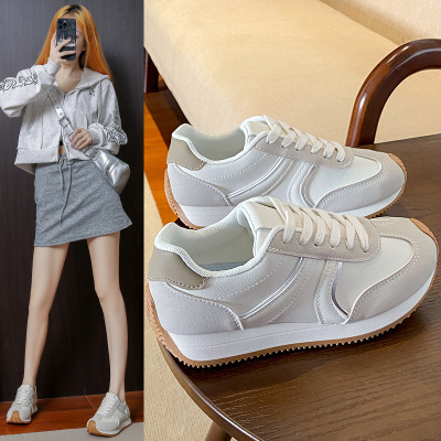 秋季新款韩版透气阿甘鞋女ins学生休闲鞋女德训跑步鞋