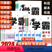 [人教版]英语 七年级下 [正版]2024学霸题中题七八九年级上下册语文数学英语科学物理化学人苏教版浙教译林北师初中必刷