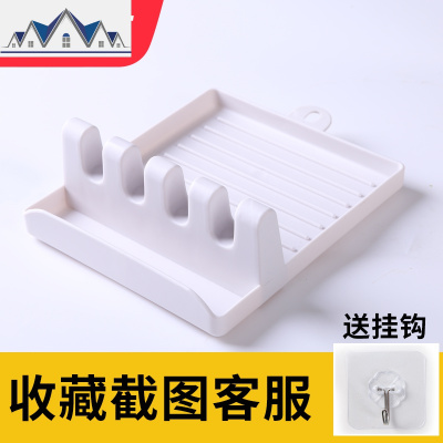 厨房置物架锅盖架锅铲挂架托壁挂免打孔创意收纳厨房用品家用大全 三维工匠