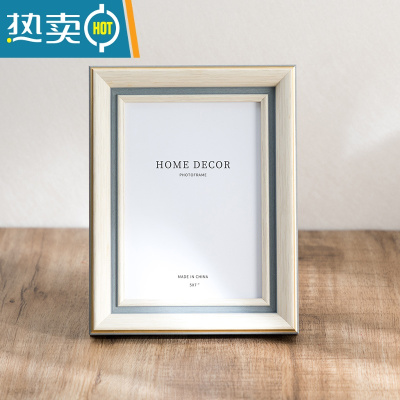 敬平简约摆台欧式相框高级感画框5五6六7七8八10十寸A4可挂墙照片框架 弧边纹理白 8寸[可放15.2*20.3cm]