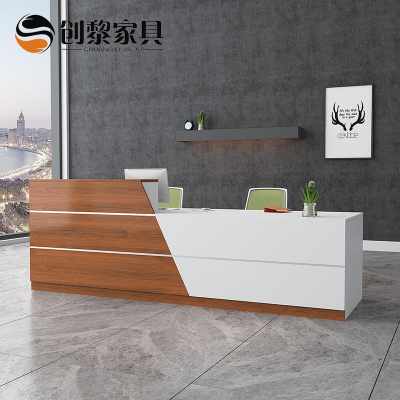 汐岩办公家具 前台接待台大厅迎宾台 简约收银台吧台 922