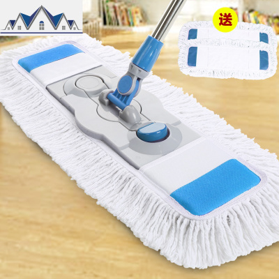 平板大拖把家用懒人瓷砖地木地板扦把专大号拖布夹一拖净干湿两用 三维工匠