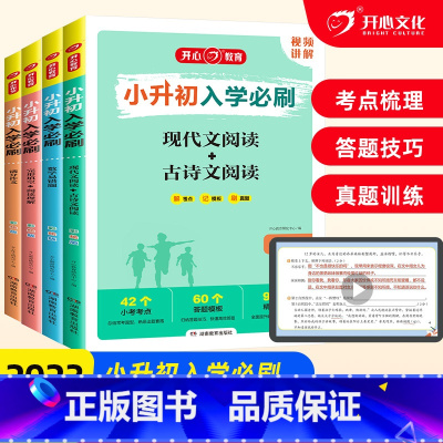 语文-现代文+古诗文 小学升初中 [正版]2023小升初入学必刷题人教版知识小学毕业升学总复习资料书六年级册语文满分作文