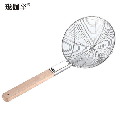 珑伽辛 不锈钢笊篱 大漏勺 过滤网 直径30cm/个