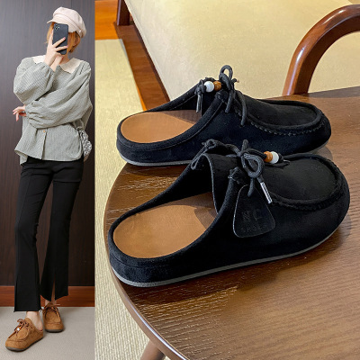 小白鞋子女秋季新款韩版ins女学生休闲潮流半拖百搭女鞋