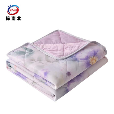 梓南北 印花凉感丝夏被空调被 200*230cm 条