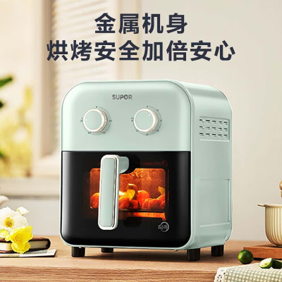 苏泊尔(SUPOR)空气炸锅 可视窗口不用翻面家用多功能5升大容量可拆洗电炸锅免翻面远红外蒸汽嫩炸 5L