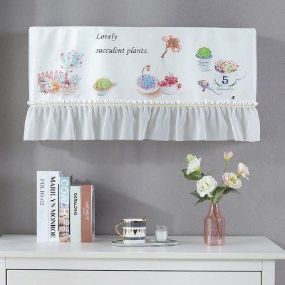 家柏饰(CORATED)空调罩挂机防尘罩北欧开机不取挂式空调套 可爱多肉 1.5~2P[空调长度88-94cm适用]