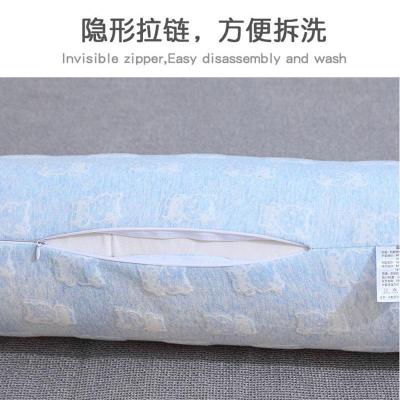 家柏饰(CORATED)乳胶圆形长条抱枕女生睡觉夹腿床上抱着睡觉抱枕男生款可拆洗