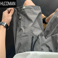 HLCOMANcleanfit潮牌速干工装冲锋短裤男夏季设计感铆钉直筒透气休闲裤子