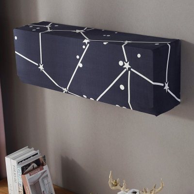 家柏饰(CORATED)全包挂式空调罩挂机防尘罩1.5匹2P奥克斯空调套P 星空 1件(通用款)不合适包运费退