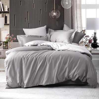 美帮汇家纺100支全棉四件套素色全棉长绒棉卡普里微风