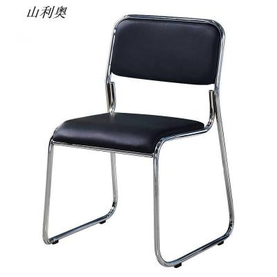 山利奥 职员办公椅 黑色 1把(黑色16管黑皮)