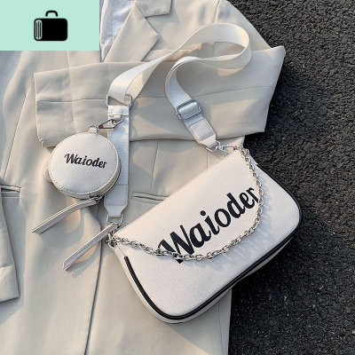 小包包2020新款潮网红高级感夏天休闲字母学生街拍潮流单肩斜挎包NEW LAKE女士单肩包