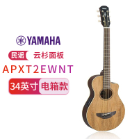 雅马哈(YAMAHA)APXT2EWNT薄箱体缺角电箱儿童旅行民谣吉他半透明油漆涂装34寸原木色