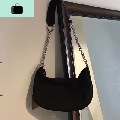 冷淡风包包2020新款潮夏天百搭单肩链条包小众腋下包法棍饺子包女NEW LAKE女手包