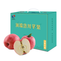 洛川苹果24枚85 约14斤 陕西特产洛川苹果红富士新鲜水果礼盒装