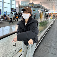 羽绒棉衣棉服女外套2023年秋冬季新款短款面包服港风学生胖MM棉袄