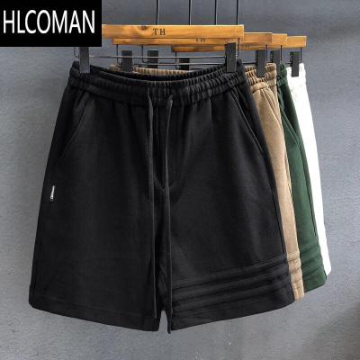 HLCOMAN三条杠设计高端运动休闲短裤男士裤子夏季宽松五分裤美式卫裤