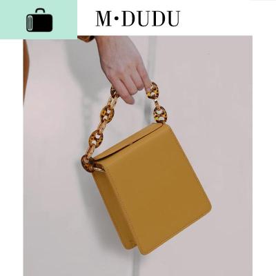 原创链条复古烟盒包女2020新款斜挎女包贝壳链条手提包单肩小方包NEW LAKE女斜挎包