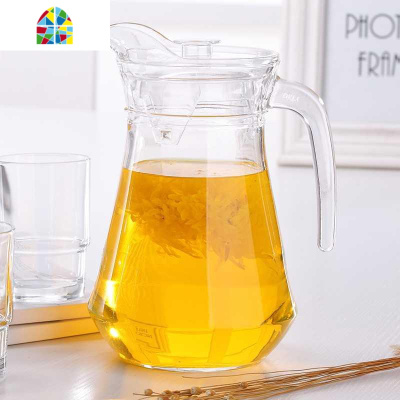 水壶大容量可装开水凉开水壶冷开水壶冷水壶装白开水壶耐热玻璃 FENGHOU 1.1升竖条壶+0.6升竖条壶凉水壶