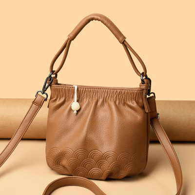 包包女包新款斜挎包水桶包大气时尚妈妈包女单肩包_1