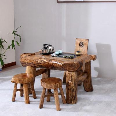 森美人茶桌家用小茶台套装 自动上水一体实桌椅组合 小户型阳台茶几