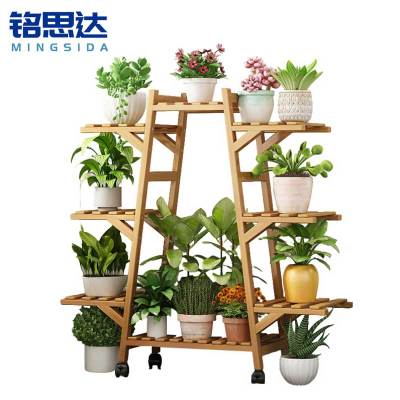 铭思达花架8层带轮个